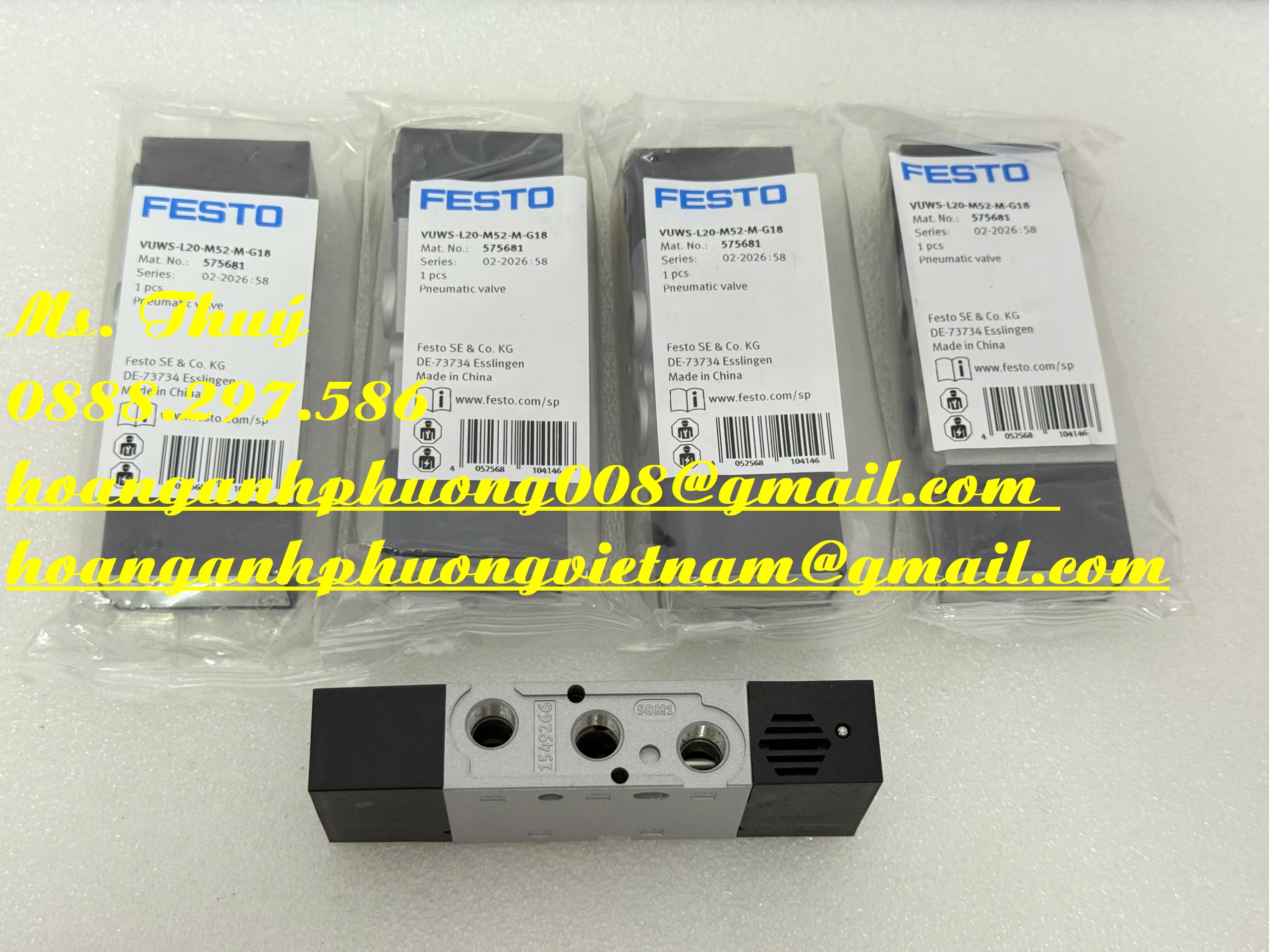 Van Festo VUWS-L20-M52-M-G18 - Hàng nhập số lượng lớn